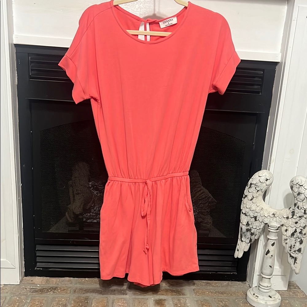Zenana Coral Short Sleeve Top